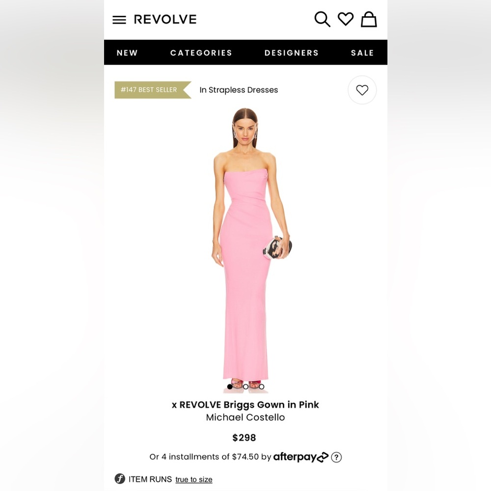 x REVOLVE Briggs Gown in Pink
Michael Costello